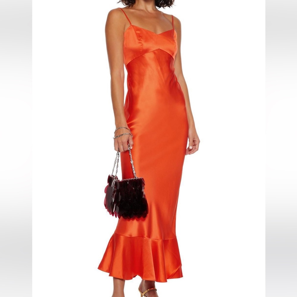 Saloni Mimi B Silk-Satin Slip Dress